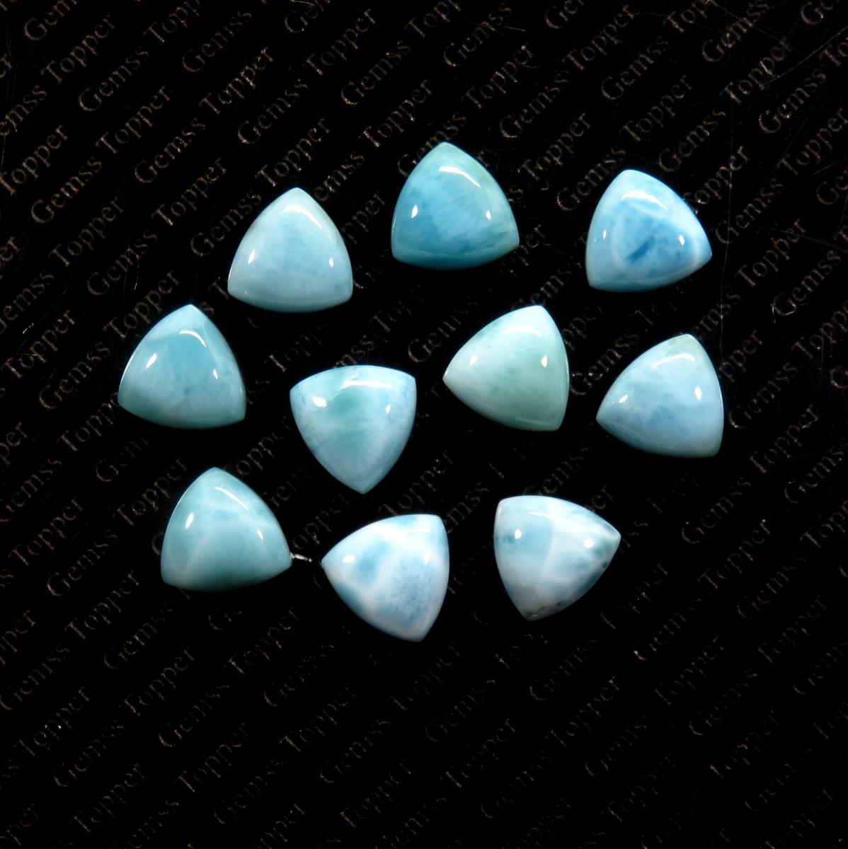 Larimar 10x10 mm Trillion Cabochon